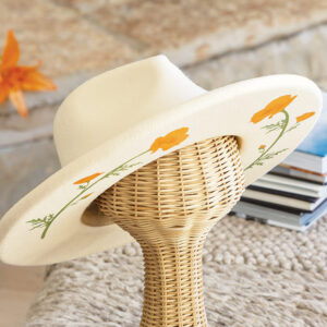 Painterly Floral Wool Hat