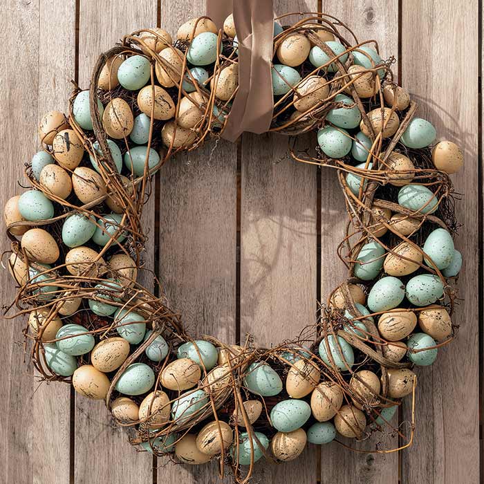 Speckled Egg & Vine Wreath