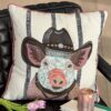 Cowboy Pig Pillow