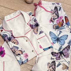 Olive & Cocoa Butterfly Pajamas Image 1