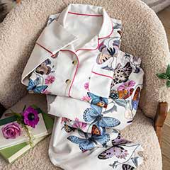 Olive & Cocoa Butterfly Pajamas Image 2