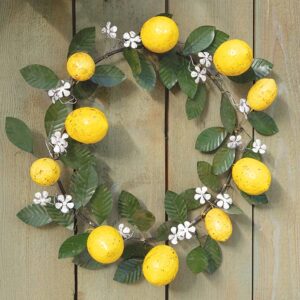Rustic Metal Lemon Wreath