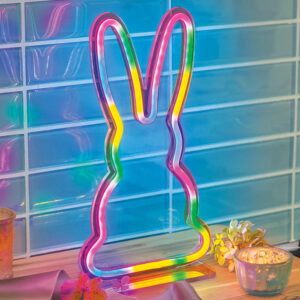 Neon Rainbow Bunny